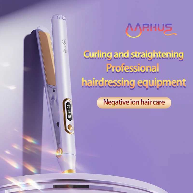 Quick styling curler hair straightener 2-in-1 safe hair care beauty and healthy styling tool W241214