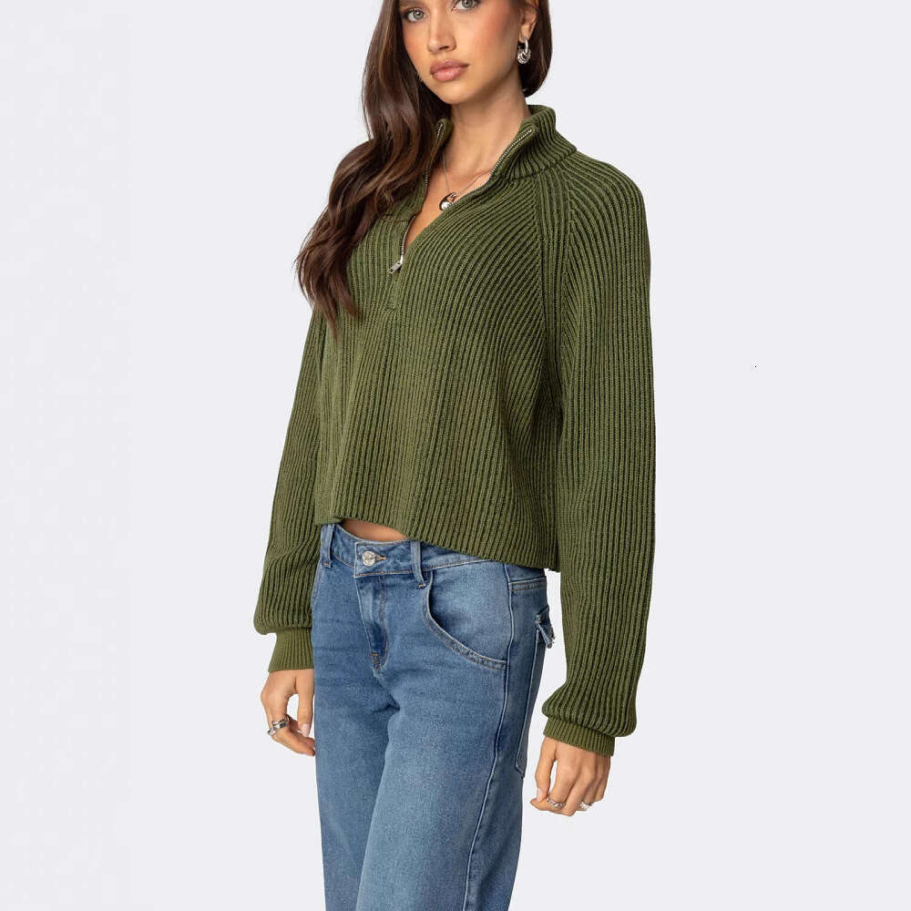 European American autumn and winter new knitwear casual loose pullover sweater outerwear women's clothing