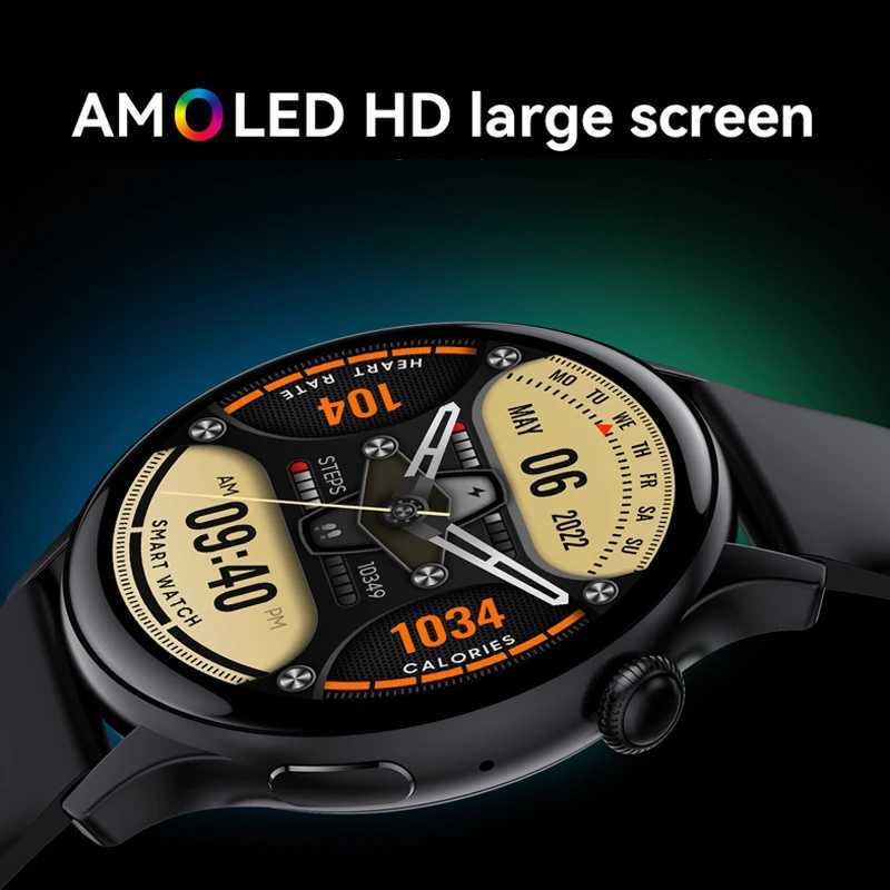 High Quality For Android Real AMOLED Smart Watch Women 1.43 inch GPS Sport Screen Always Display NFC BT Call Smartwatch O241213