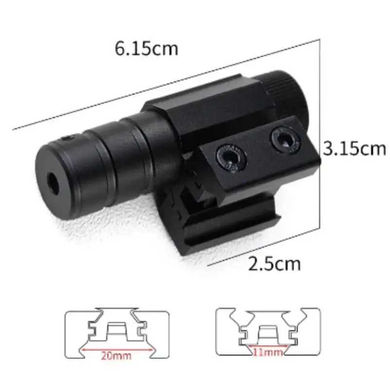 Hunting Red Green Laser Sight Pistol Accories 11mm/20mm Laser Sight Hunting Laser Sights Hunting OpticsXJ241214