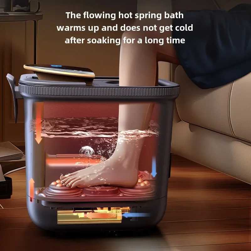 Other Home Appliances Automatic Electric Massage Footbath Machine Constant Temperature Heated Foot Massage Bath Ozone Sterilization Bath Foot S2412132