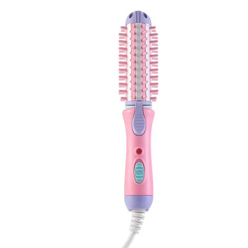 Electric curler iron dryer travel straightener curler hot brush W241214