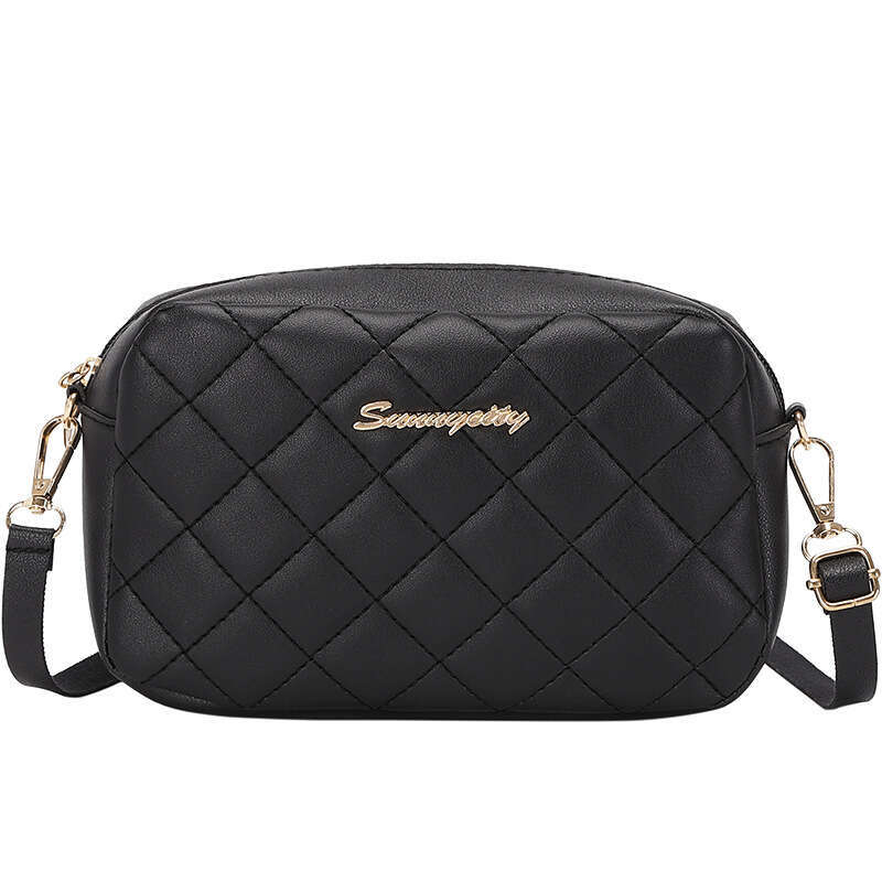 Embroidered Camera Ladies Christmas New Shoulder Dia Grid Crossbody Fashion Bag Women