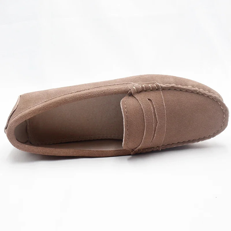 2024 Top 100% Genuine Flats Handmade Casual Leather Shoes Leather Moccasins Fashion Women Driving Shoes