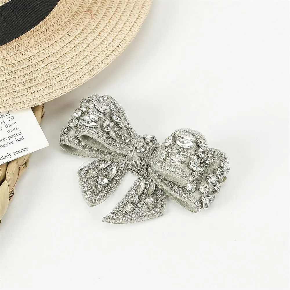 1 piece of rhinestone shoe decoration material bow sparkling shoes floral jewelry shoe accessories wedding bride/no shoe clip 241213