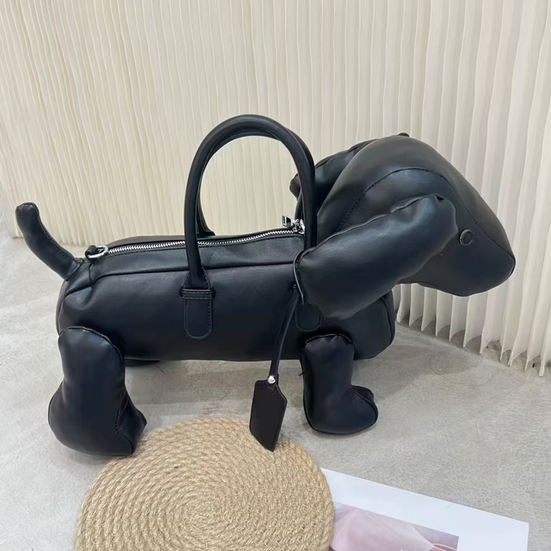 Stylish Casual Women's Personality 3D Stereo Puppy Single Shoulder Crossbody Fashion Shopping Bag