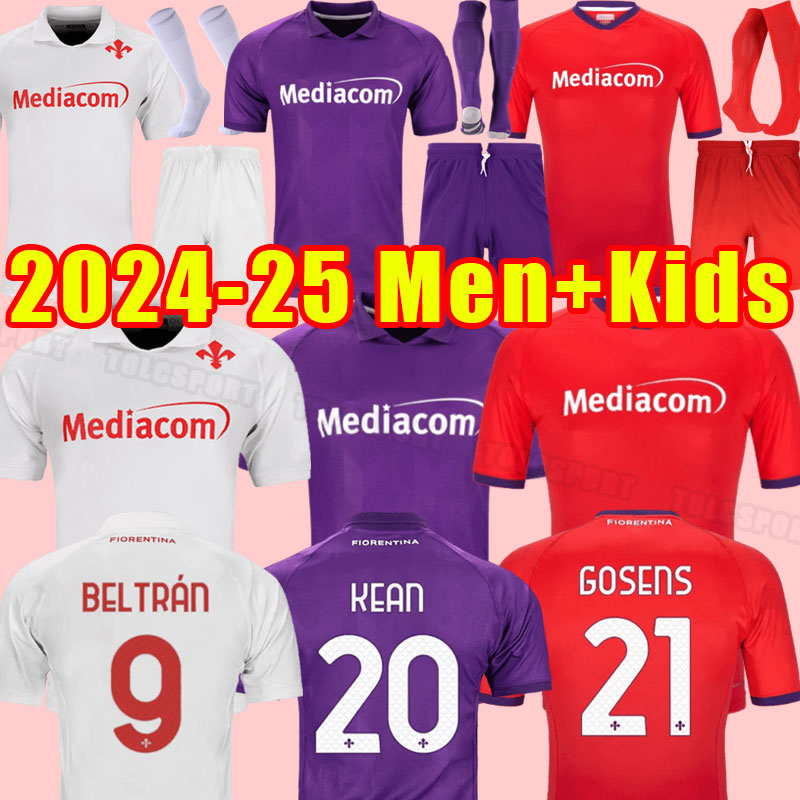 2024 2025 FIORENTINA soccer jerseys JOVIC CASTROVILLI J IKONE CALLEJON PRINCE GONZALEZ 24 25 Fiorentina Football Shirts VLAHOVIC maillot de foot men kids full kits