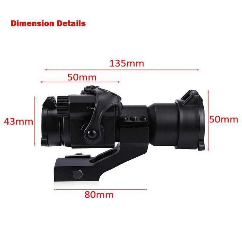 M2 Hunting Rifscope Rx Red Green Dot Scope Aiming Sight Laser Gun Sighting Tescope 20mm Rail Mounts for Thermal ImagerXJ241214