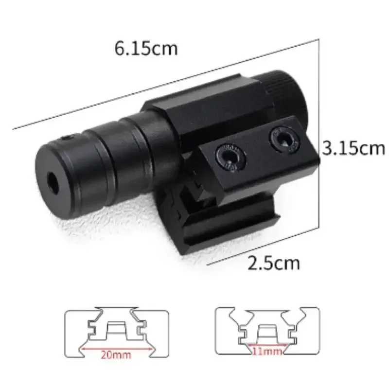 Red Green Dot Laser Sight Scope 11mm 20mm Adjustab Picatinny Rail Mount Rif Pistol Airsoft Laser With BatteriesXJ241214