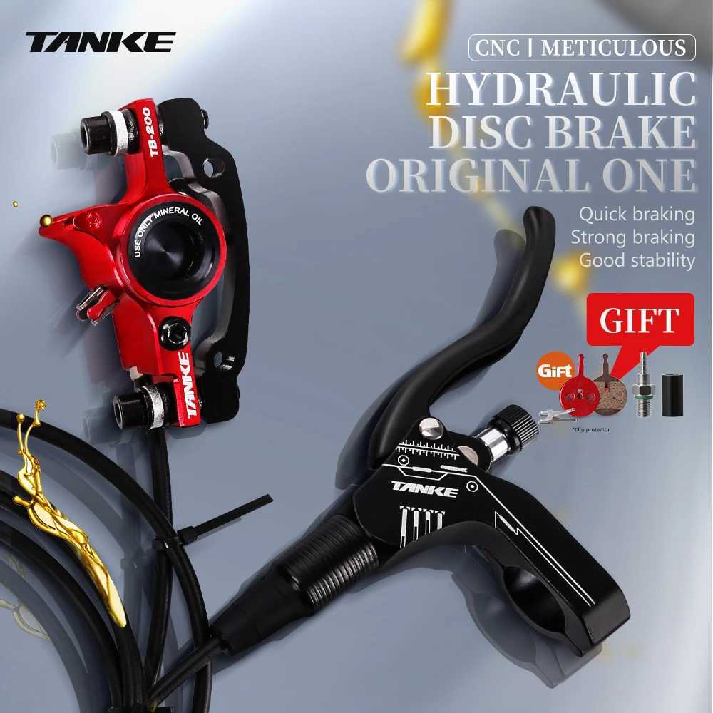Bicycle hydraulic disc brake oil Pruca clamp brake 160mm front and rear hand A-pillar CNC bicyc accessories upgrade W241214