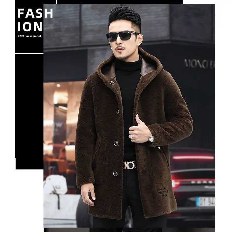 Winter mens real wool coat mens autumn coat mens double-sided coat Ropa Hombre coat A36 W241213