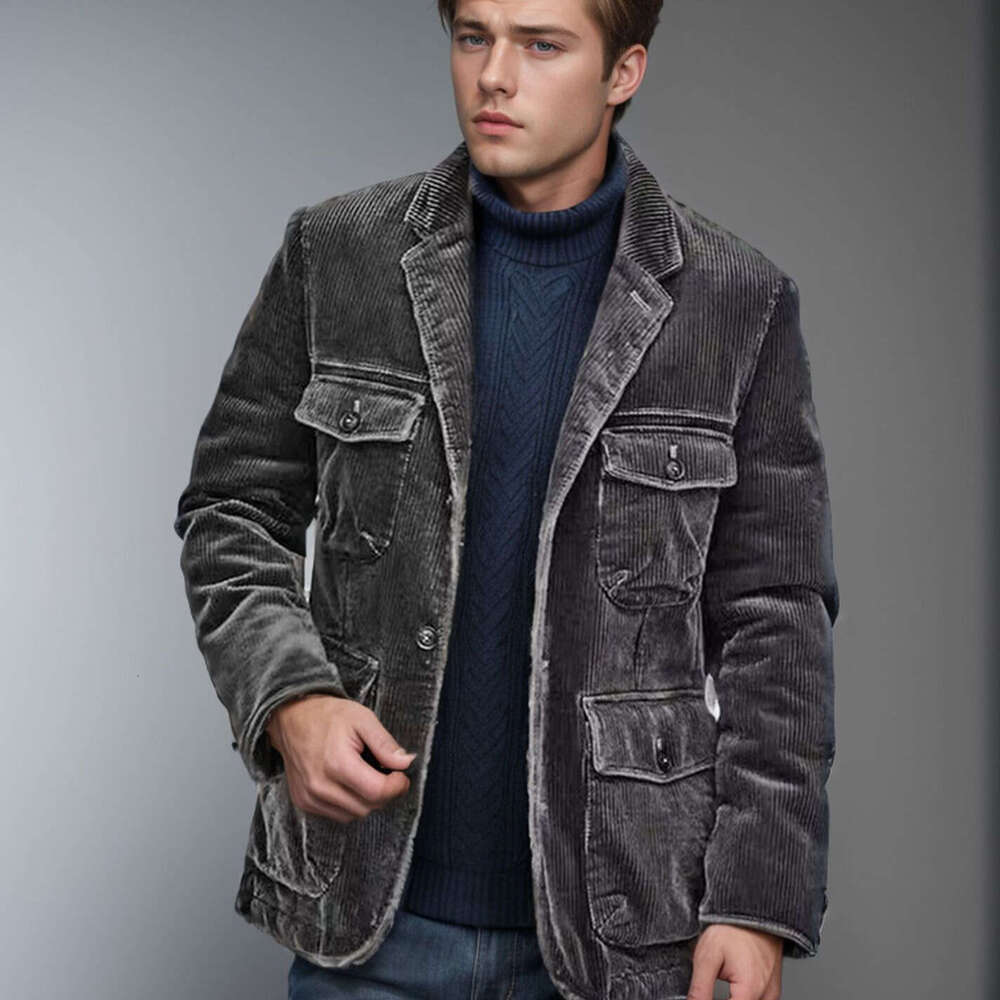 Spring And Autumn New Suit Casual Fashion Solid Color Jacket, Men's Top