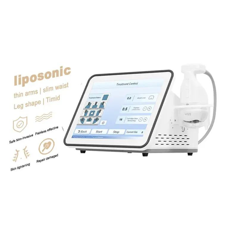 15.7 Inch Touch Screen Liposonic Device Hifu Body Slimming Liposonic Machine Cellulite Reduction Skin Tightening Dissolve Fat Device