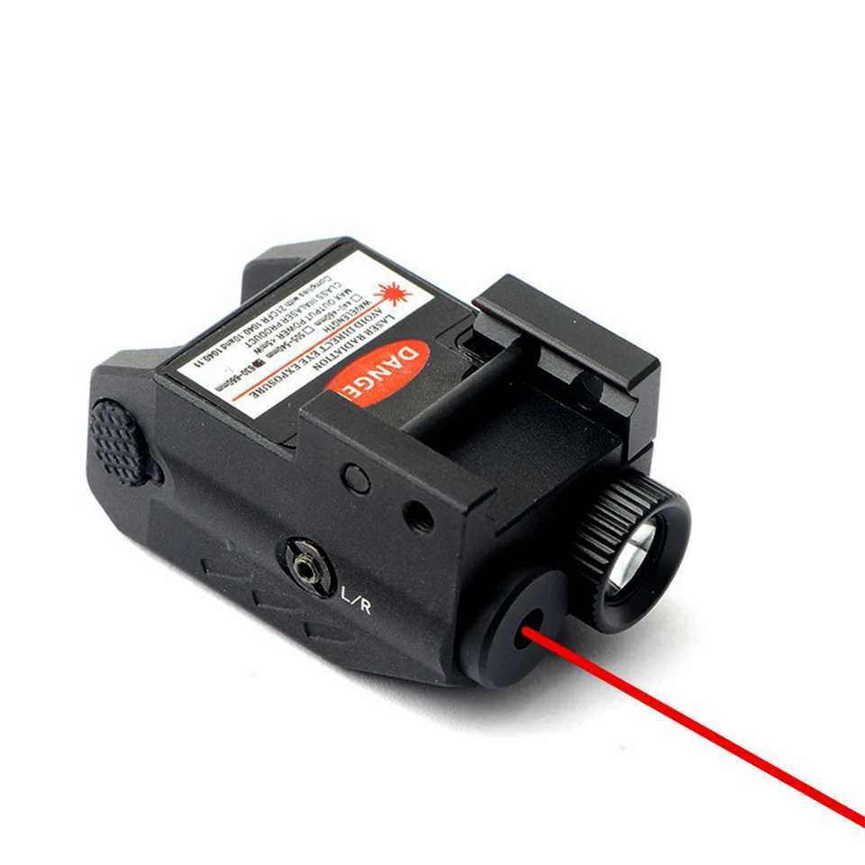 Tactical D Weapon Gun Light Red Dot Laser Sight Combo 350LM USB Rechargeab Pistol Flashlight for 20mm Picatinny Rail MountXJ241214