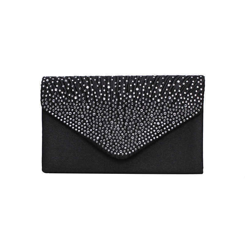 Clutch Bag High Grade Dinner Bag Ladies Evening Bag Banquet Bag Silk Diamond Envelope Bag Hand Bag 240920