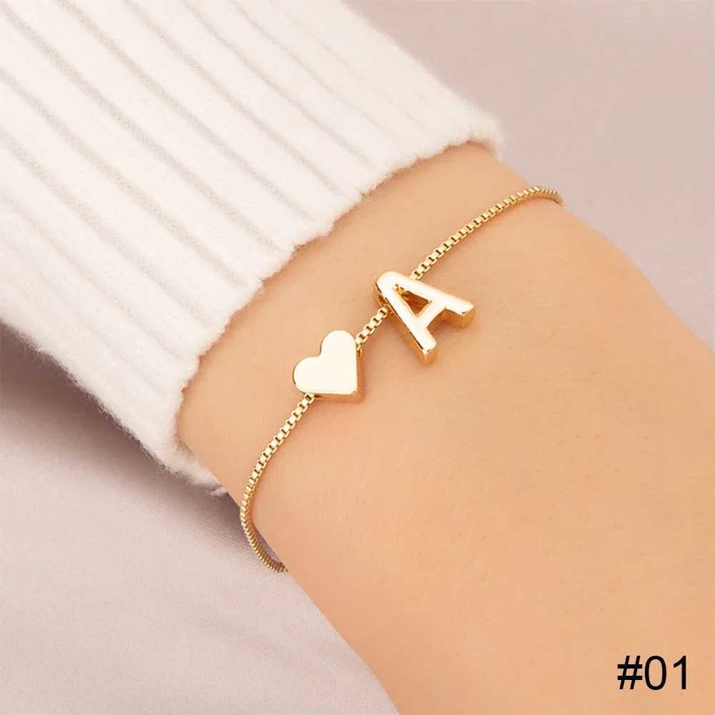 Simple Fashion Letter Bracelet Retro Adjustable Alloy Letter Bracelet Women Hand Jewelry AccoryXJ241214