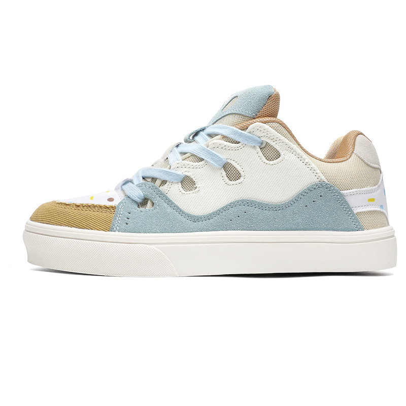Men Women Couple Casual Shoes:New Product American Style Design Sense Versatile Collision Thick Sole,Multi Color,Free shipping