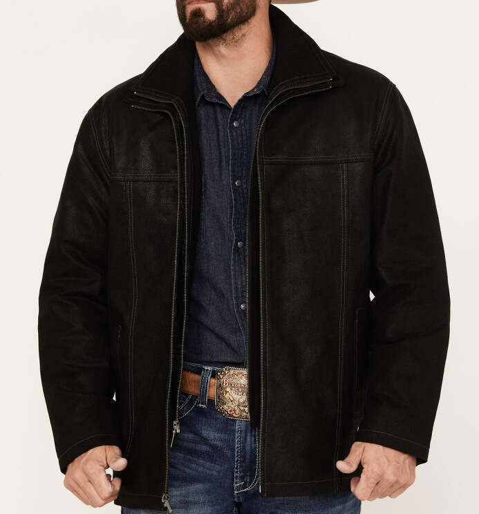 Foreign Trade Solid Color Double Zipper Spring And Autumn Jacket European Size Long Sleeved Men's Black Top Fashionable Quality Classic