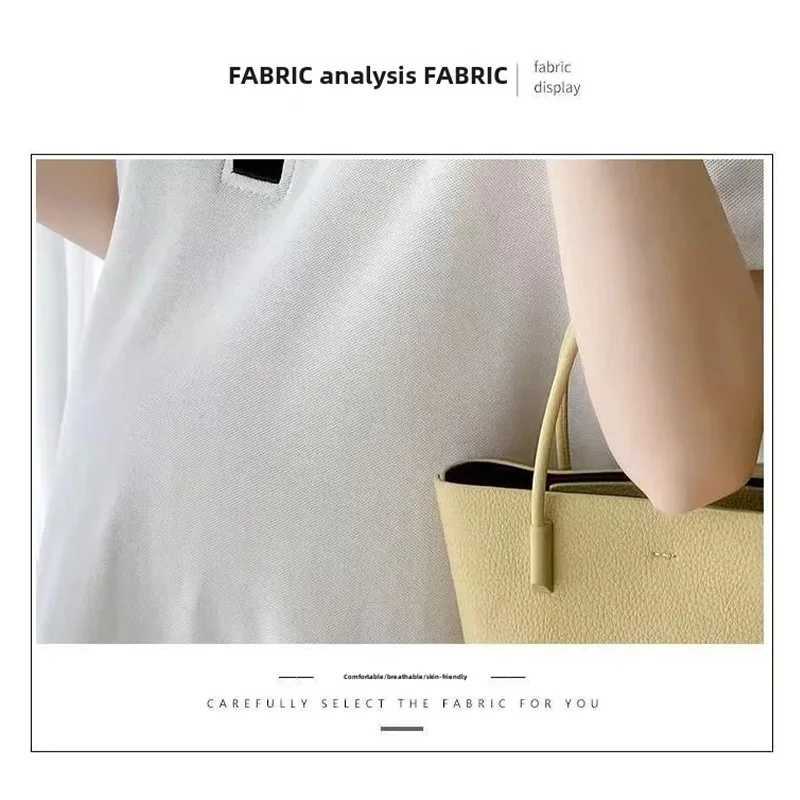 Materni Dress Short Sleeves Polo Summer Lapel Loose-fit Korean Sle Pregnant Womens Clothes ClothingXJ241213