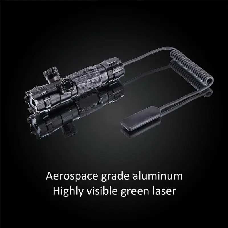 Tactical Hunting Laser Pointer Sight 532nm Green/Red Dot Rif Undearrel Mount Compact Scope Adjustab Up Down ft RightXJ241214