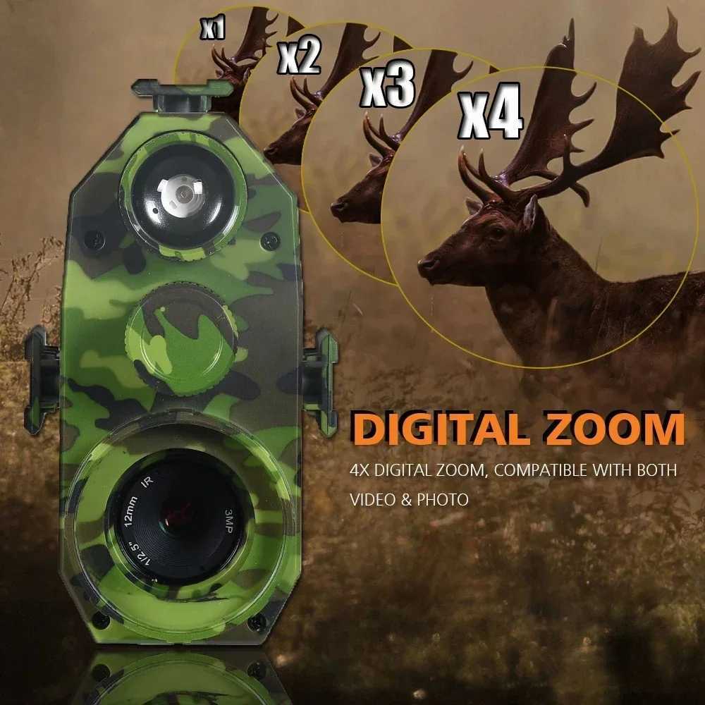 Megaorei NK007 Plus Night Vision Device 850nm Laser Infrared Rif Scope Hunting Camera HD 1080P Video Photo Record TescopeXJ241214