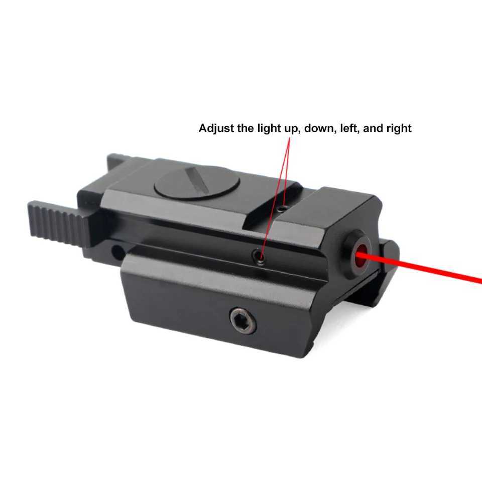Red Dot Laser Sight Tactical 20mm Standard Picatinny Weaver Rail ic Black Sty For Pistol Handgun Gun RifXJ241214