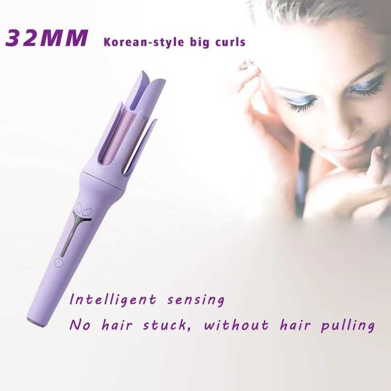 Lcd Curling Iron Wave Iron Styling Electrical Curler Model Electronic Curler Wafers Curler W241214