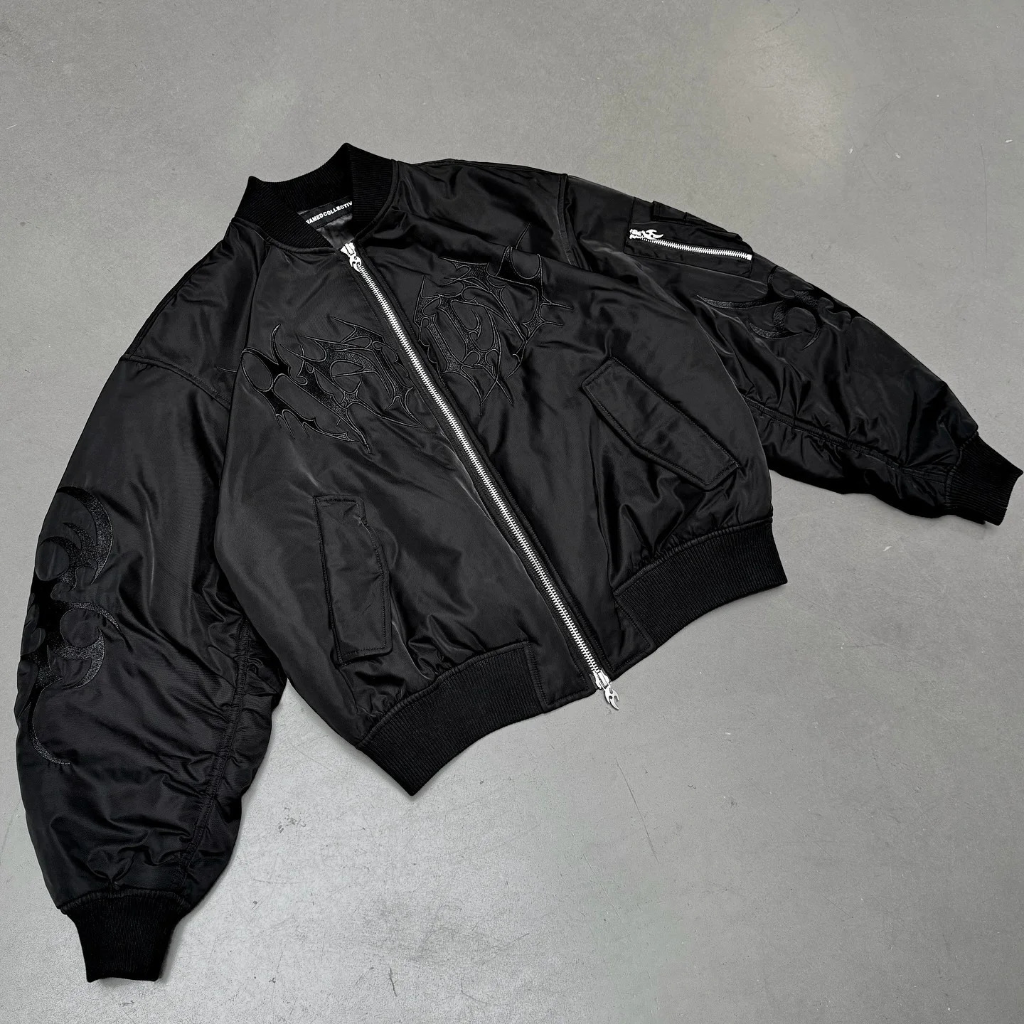 Hip Hop Goth Oversized Pattern Leather Jacket Harajuku Black Y2k Jackets for Men Motorcycle Sports Zipper Coats Streetwear 241214
