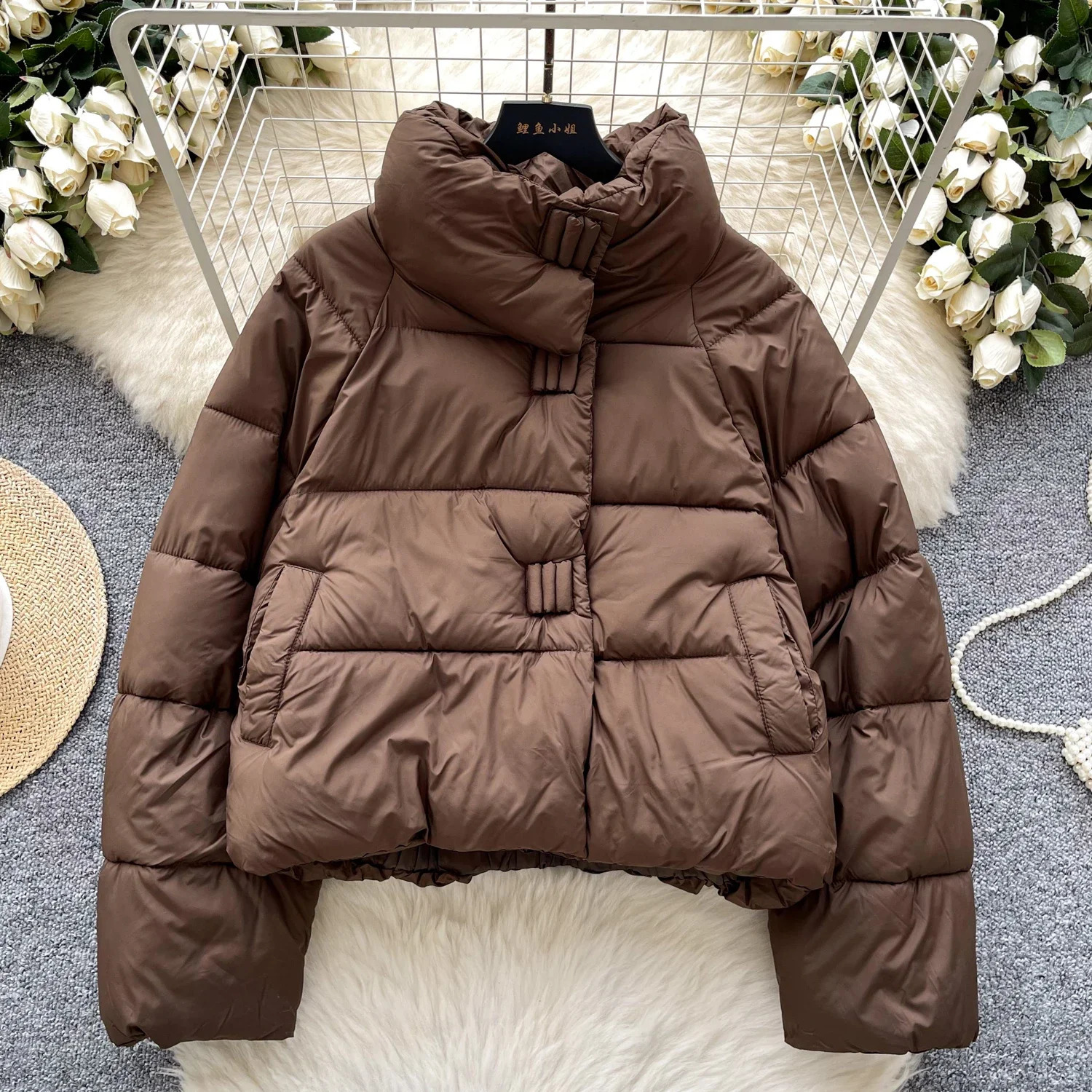 Parkas Winter Jacket Women Puffer Jackets Warm Thick Long Sleeve Korean Fashion Woman Crop Top Mujer Female Coat Outwear 241214