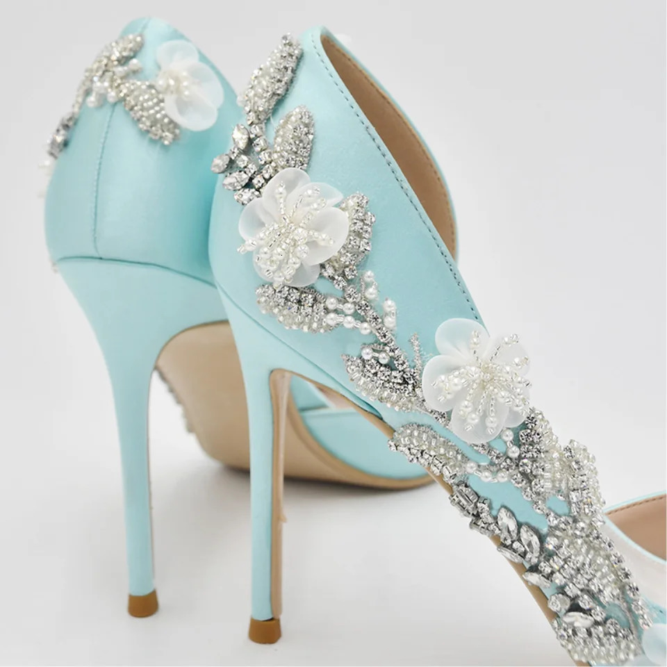 TOPQUEEN Funny Manual DIY Flowers Applique High Heels Shoe Bag Patch Beauty Womens Wear Hand Sewing S13 241213