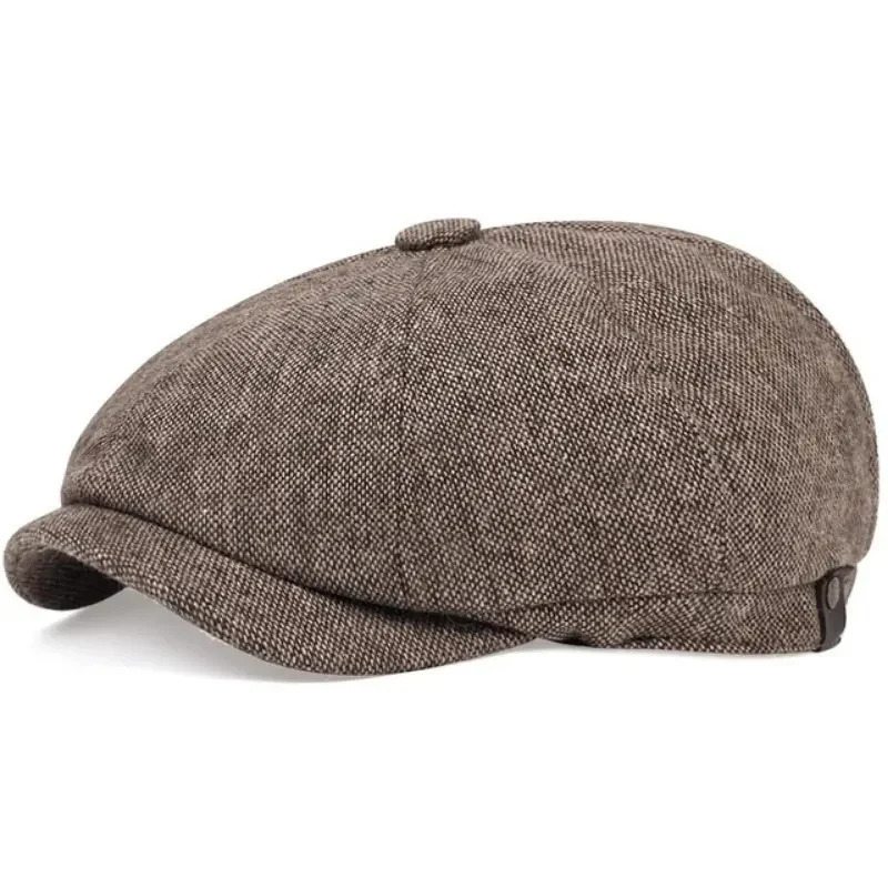 Mens casual blind hat spring autumn retro beret wild unisex octagonal girl s boy UK 241210