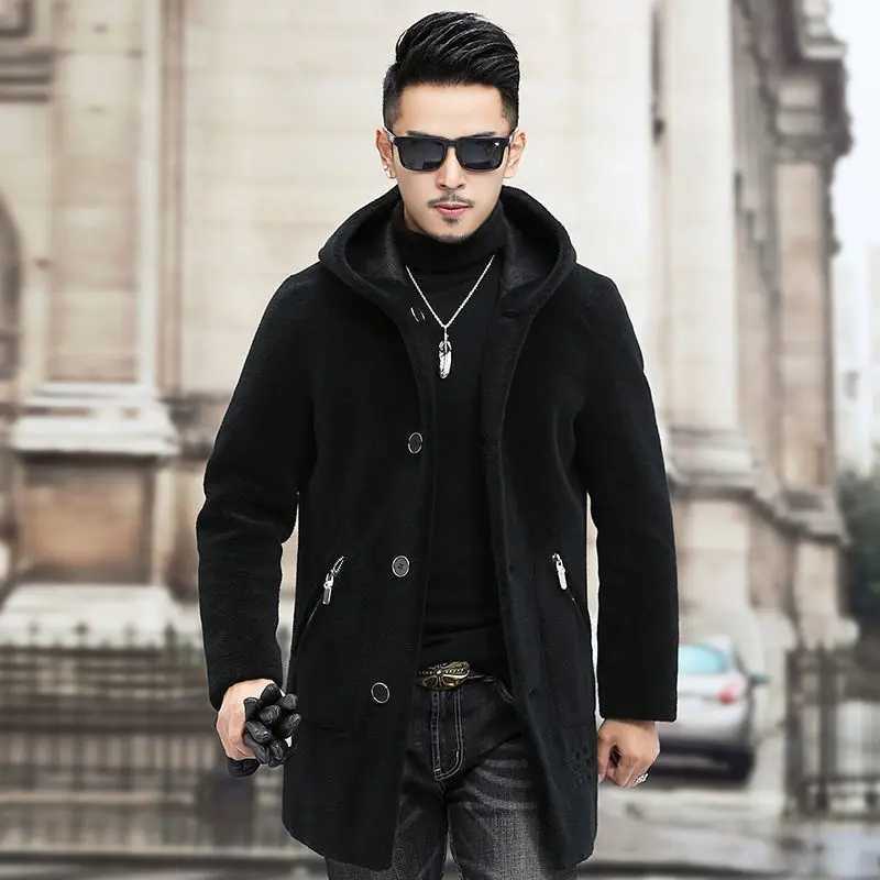 Winter mens real wool coat mens autumn coat mens double-sided coat Ropa Hombre coat A36 W241213