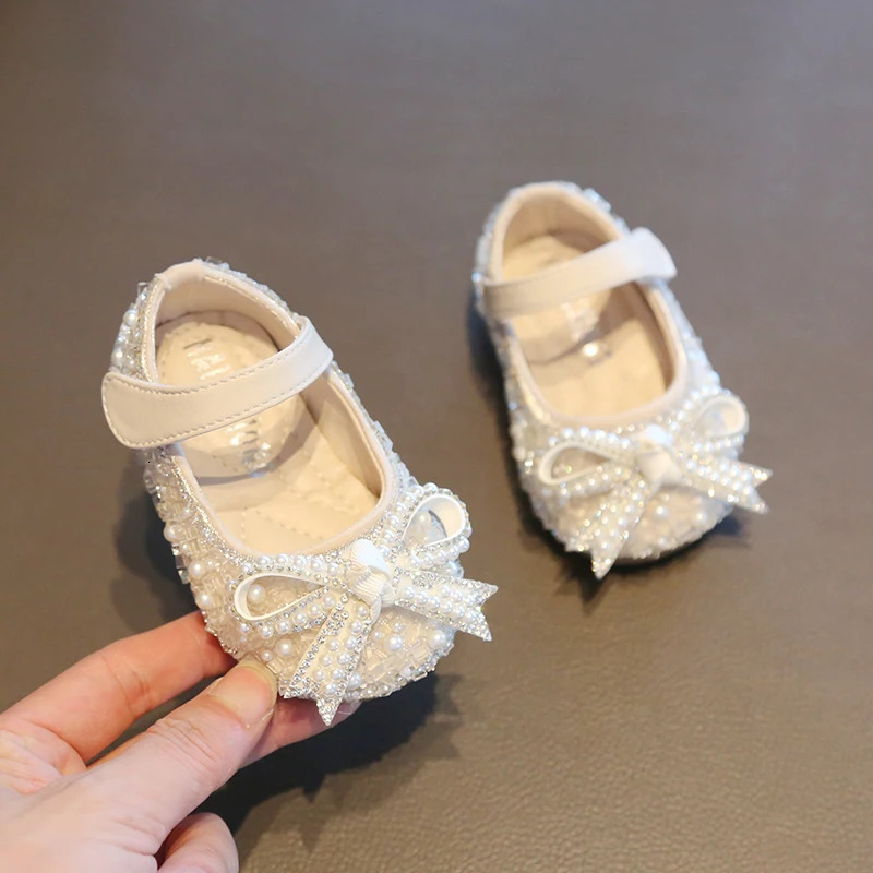 Spring Autumn Fashion Girl Princess Baby Toddler Shoes Soft-soled Childrens Flats Leather Shoes Baby Mary Janes Shoes 241213