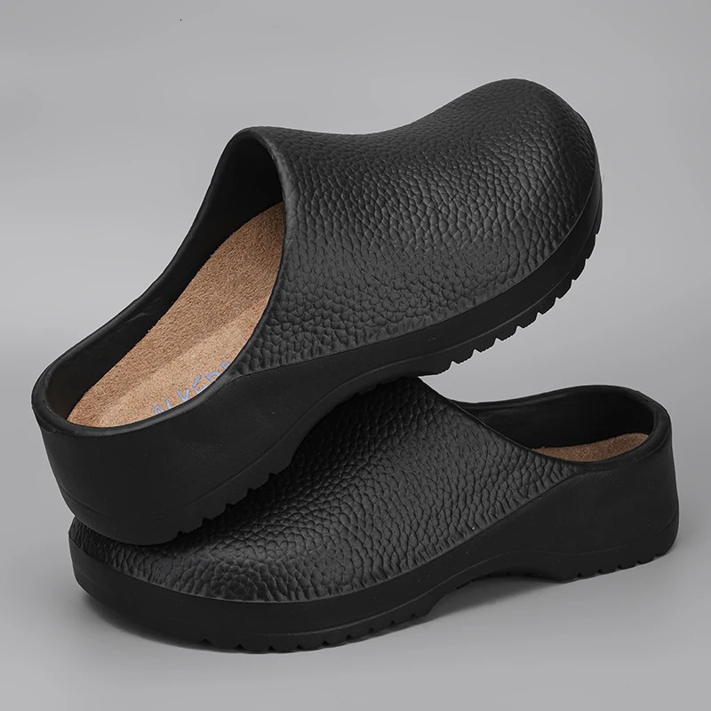 Mens Outdoor Work Summer Style Cool Slippers Large Size Anti Slip Loafers Indoor Chef Set Foot Casual Shoes for Women 2025 241214