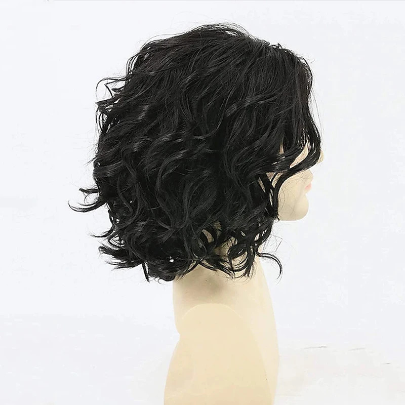 HAIRJOY Jon Snow Cosplay Wigs for Men Women Heat Resistant Fiber Synthetic Hair Curly Anime Wigs 241213