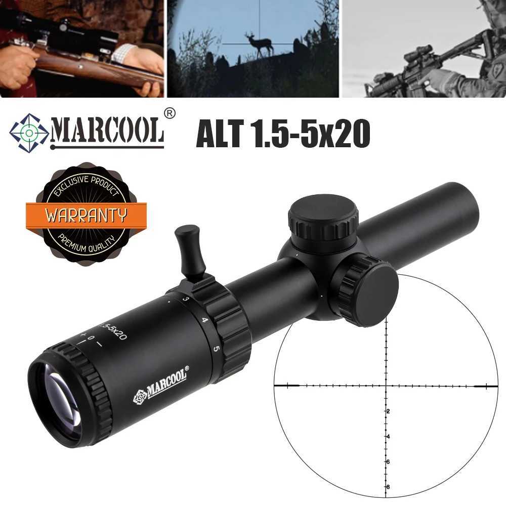 Marcool ALT 1.5-5x20 SFP Tactical Rif Scope Optic Sight No Illuminated Hunting Scopes Rifscope Sniper Airsoft Scope SightXJ241214