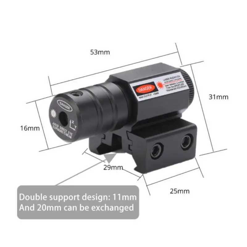 Red Green Dot Laser Sight Scope 11mm 20mm Adjustab Picatinny Rail Mount Rif Pistol Airsoft Laser With BatteriesXJ241214
