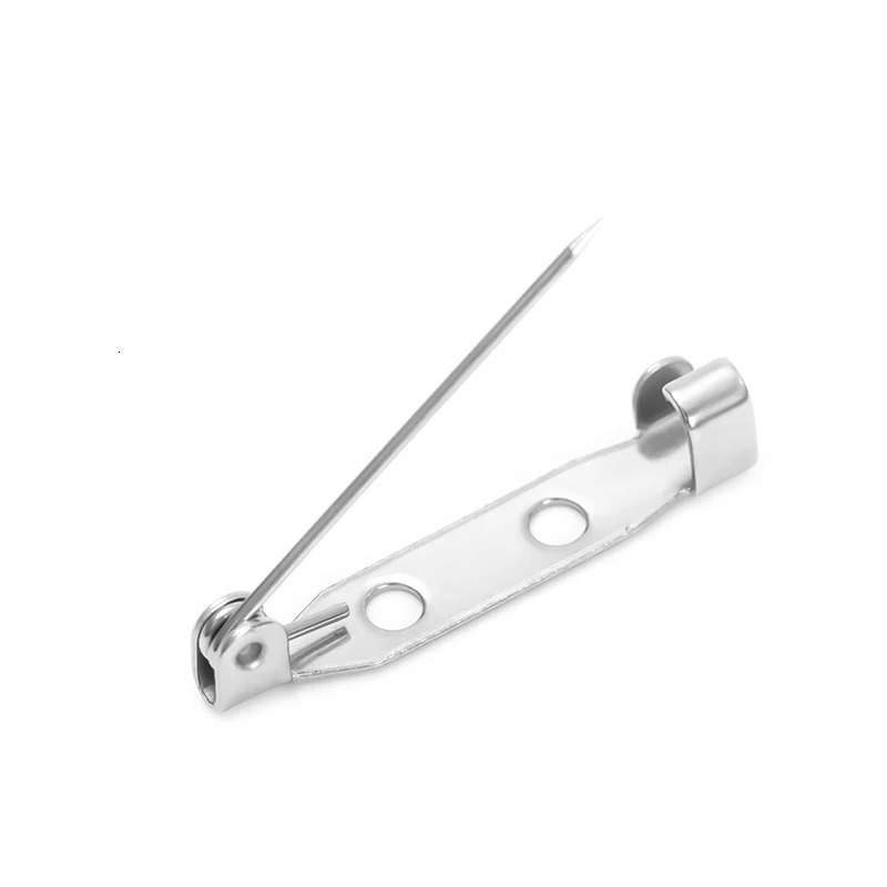 10 pieces and 20 of stainless steel bar pin brooch back safety for name tag making DIY craft badge 241210