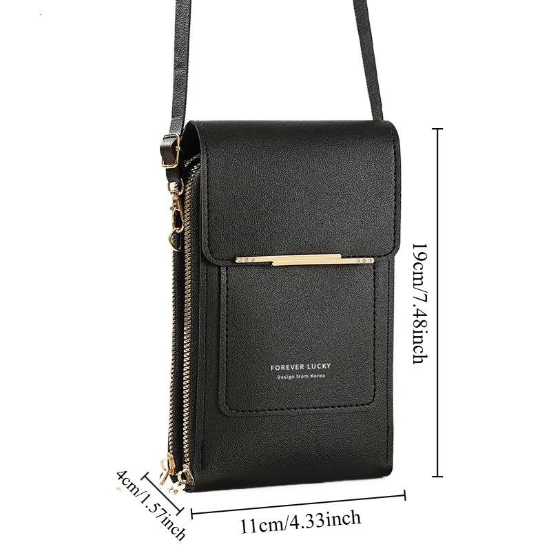touch screen phone bag fashionable womens crossbody mini convenient travel wallet 241213