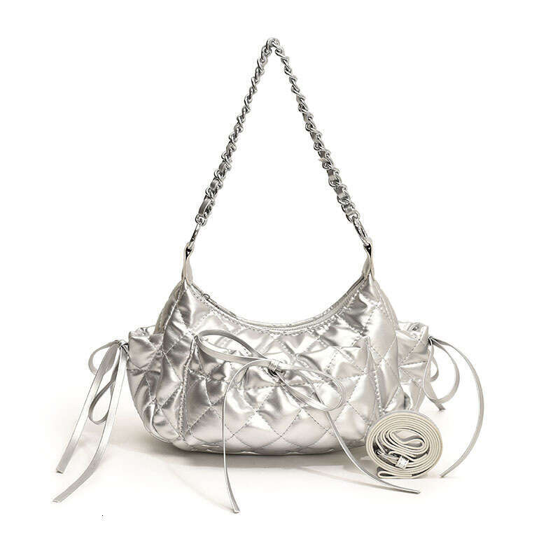 Sweet armpit women's high-end style, dia grid shoulder textured dumpg bag, 2024 new casual versatile fashion clothing