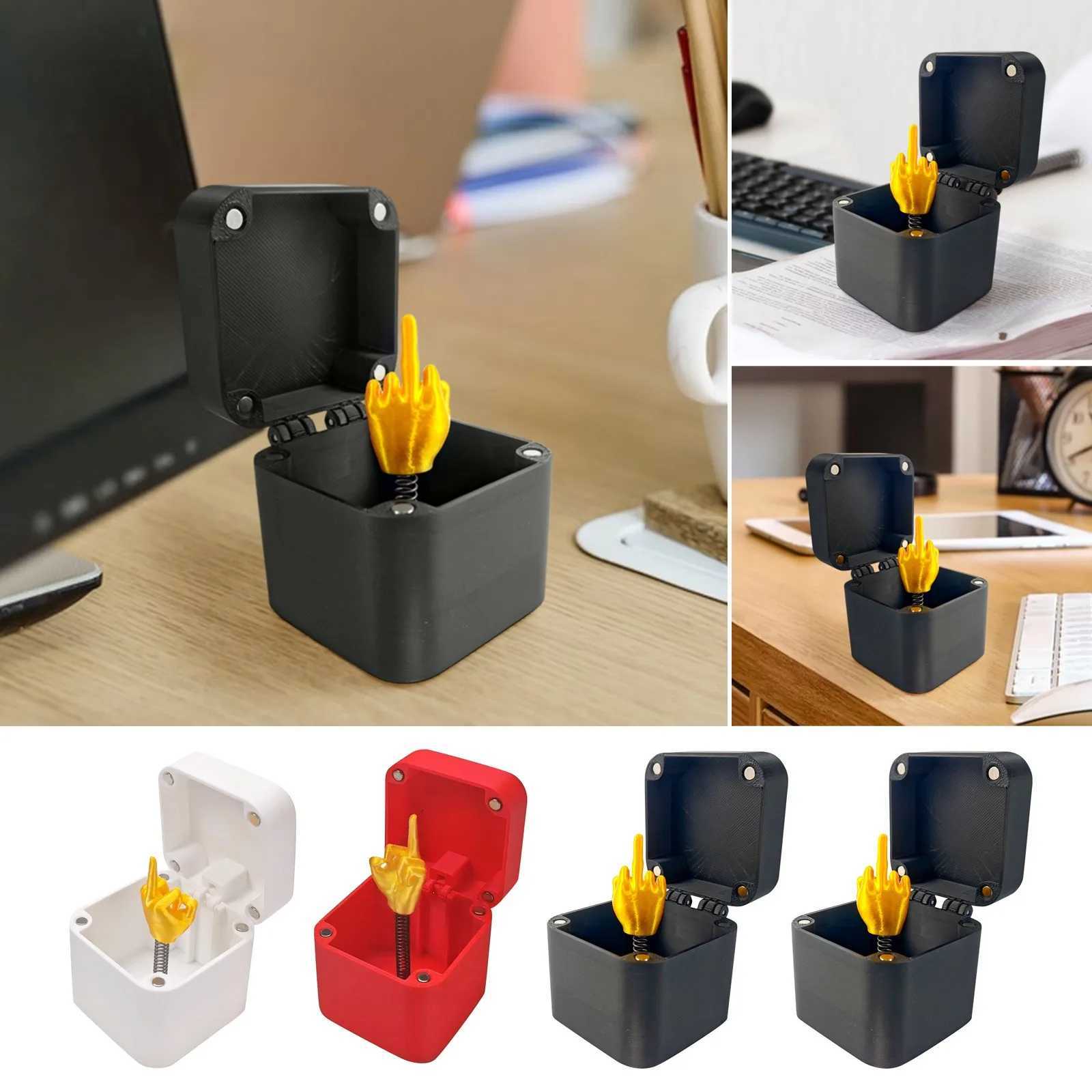 Middle Of Finger Surprise Gift Box Home Decoration Spoof Hand Prank Sculptures Figurines Christmas Novel Interesting Prank DeskXJ241214