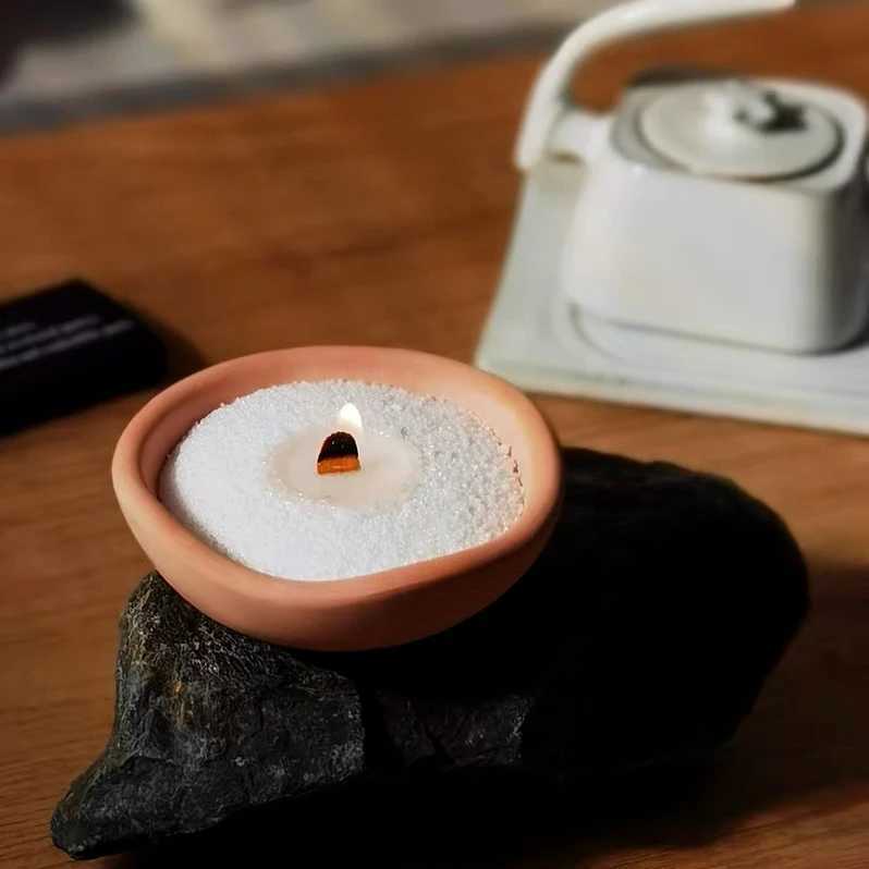 Ins Hot Pearled Candle DIY Sand Wax Scented Candle Set Floating Candles with Candle s Luxury Christmas Home DecorationC241214