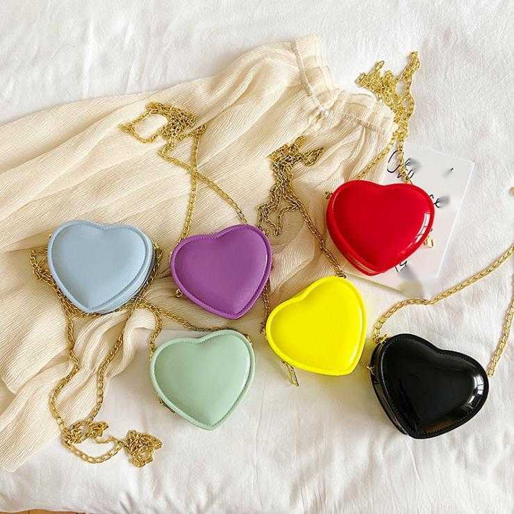 Trendy Fashion Mini Peach Heart Love Jelly Bag for Women Personalized Solid Color Chain Cute Mini Single Shoulder Crossbody Bag