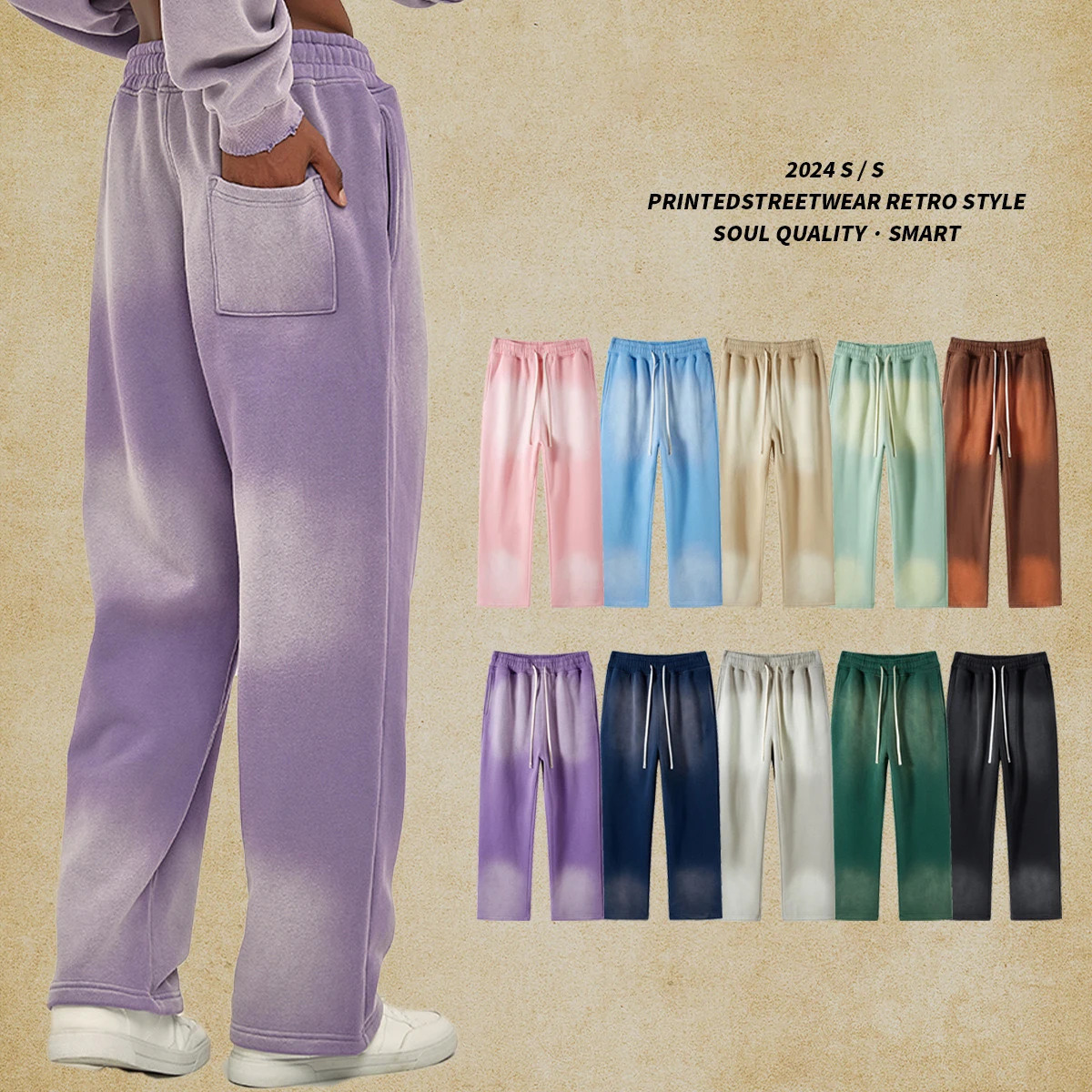Spraydye used mens sweatpants 241214