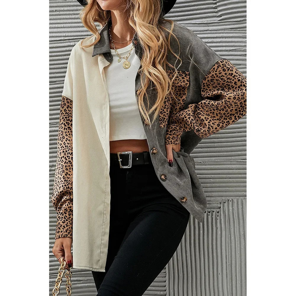 Womens Coats Long Sleeve Single Breasted Striped Cardigan Jackets Pockets High Street Outerwear Loose Fit Turn Down Collar 241214