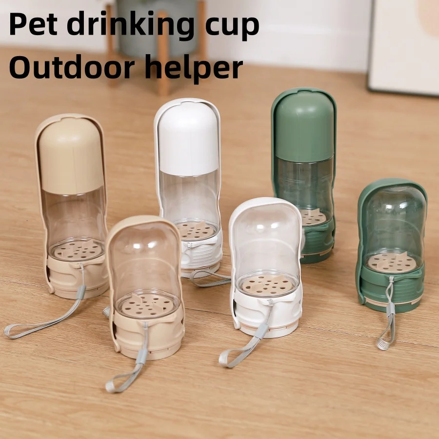 free shipping 2 in 1 Portable Food Cat Outdoor Travel Drinking Bowls Water Dispenser For Dog Pets Feeder Bowl 241214