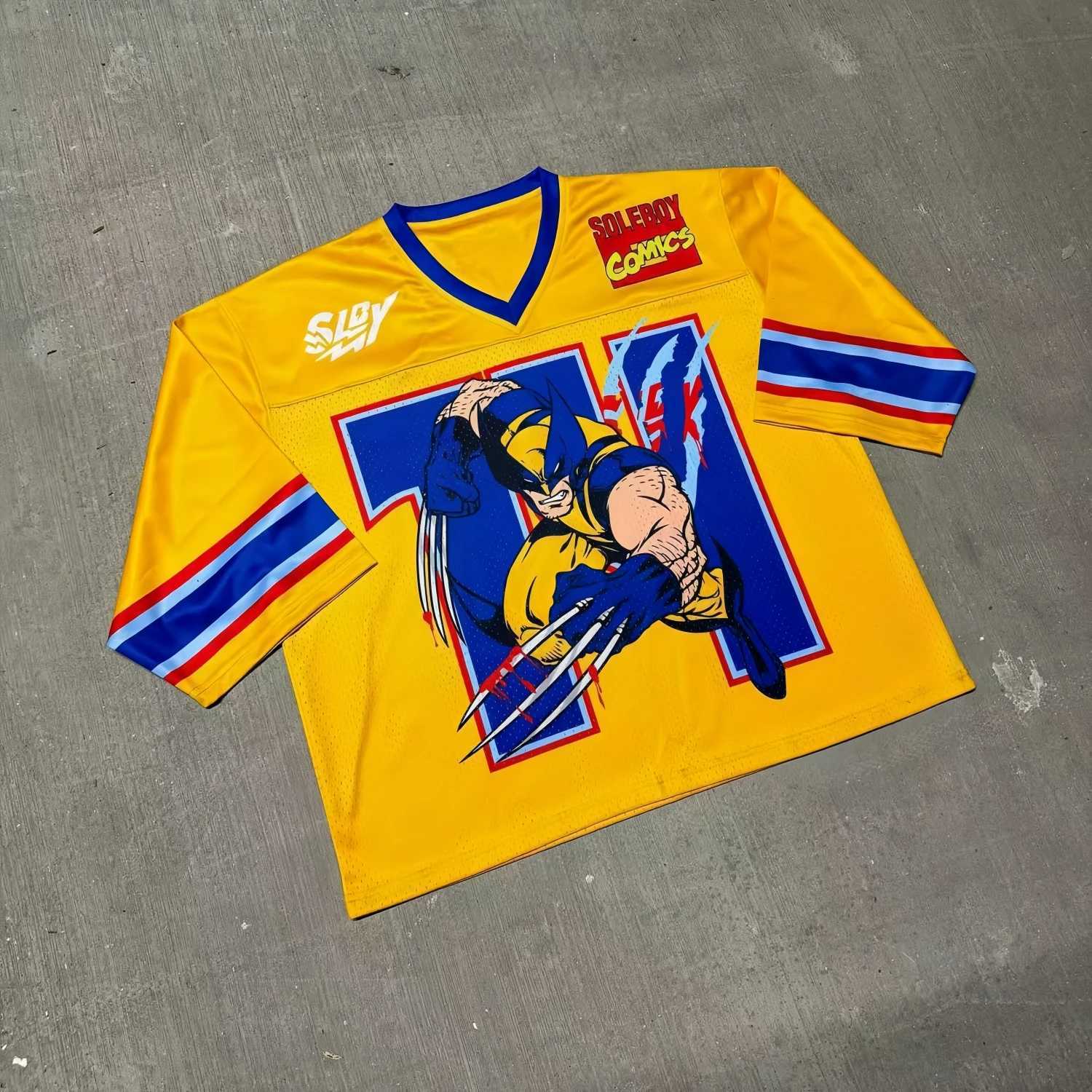 Men's T-Shirts New American T-shirt hip-hop strt loose and comfortable unisex childrens quick drying breathable mesh sports top T241210