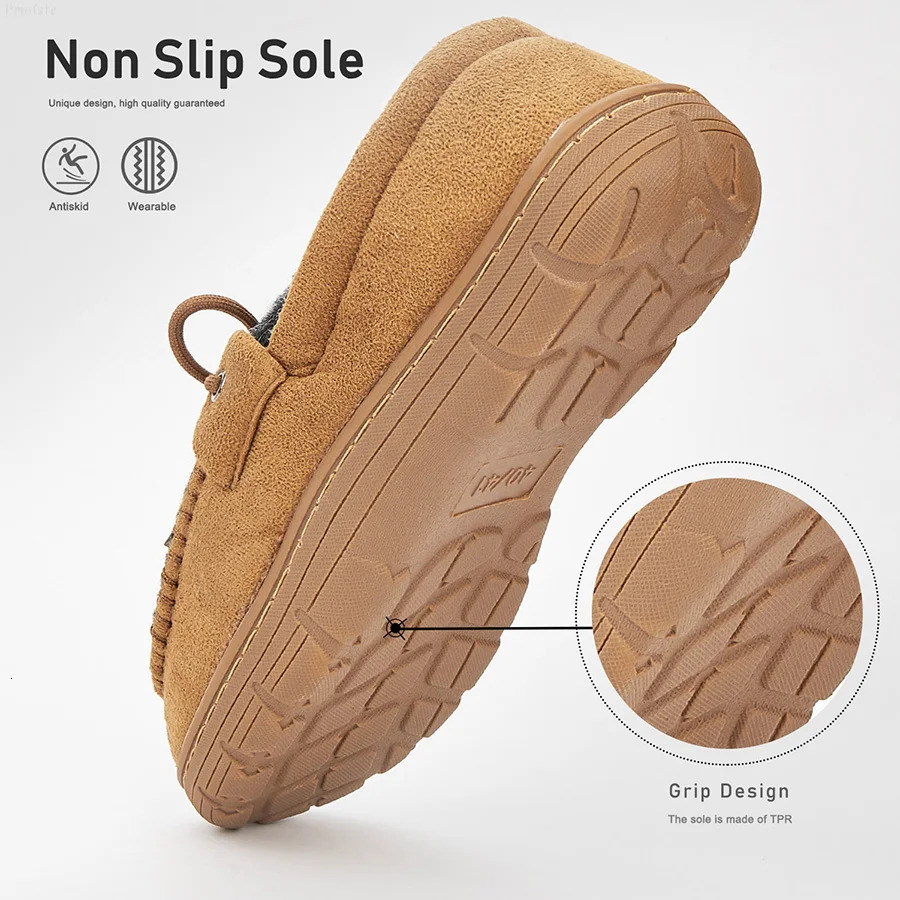 Mens Slippers For House Fuzzy Patchwork Sewing Thread Comfy Memory Foam Indoor Shoes Winter y Furry Street 241214