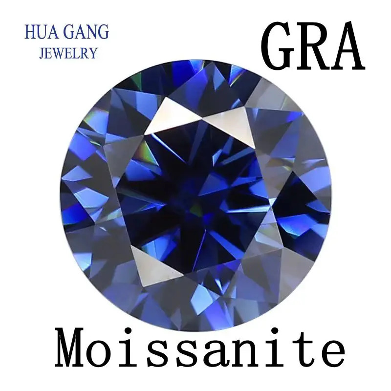 Royal Blue Loose Sapphire Gemstone 053ct Round Bead VVS1 Excellent Cutting Test Positive Diamond and GRA 241212