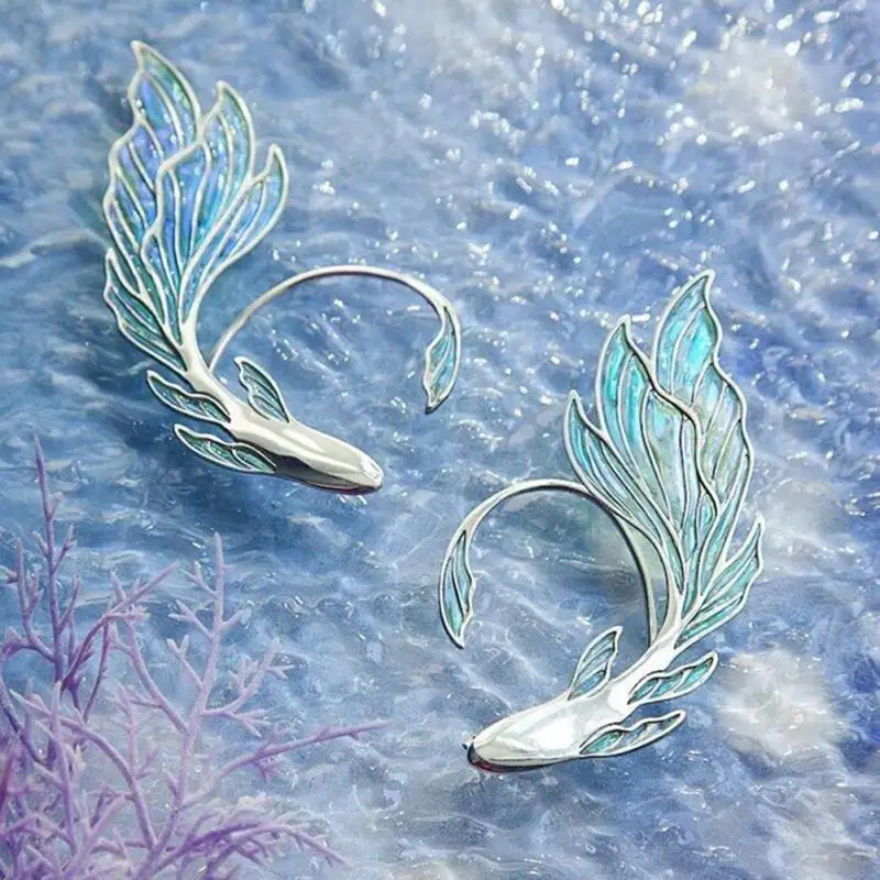 Women Fashion Earring No Piercing Butterfly Elf Clip Earrings Ear Cuff Girls Gift Creative Halloween Cosplay Elf Ear Clip 241214